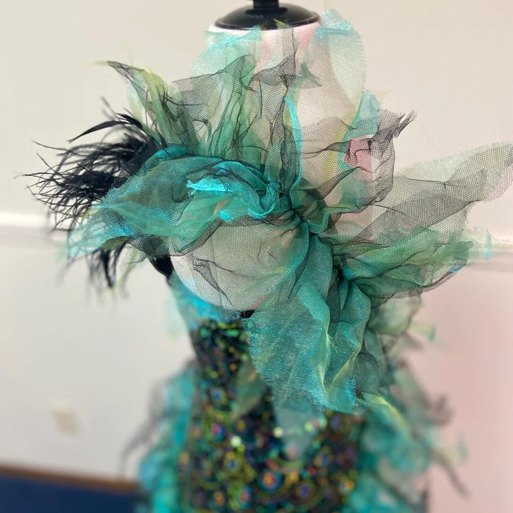Weissman Green Peacock Tutu Dance Costume
